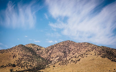 Panoramic view of desert against sky