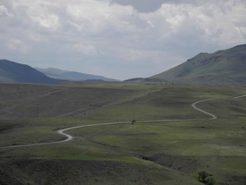 Scenic view of landscape against sky