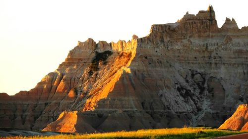 Scenic view of rocky mountains