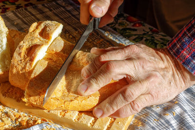 Close-up of hands