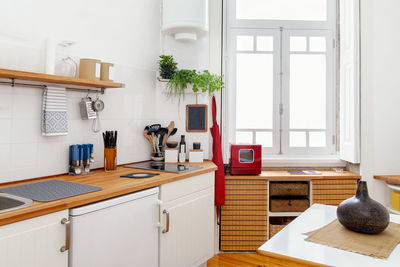 Clean fresh and bright kitchen