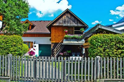 Houses against sky