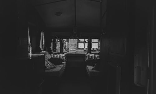 Interior of a motor home