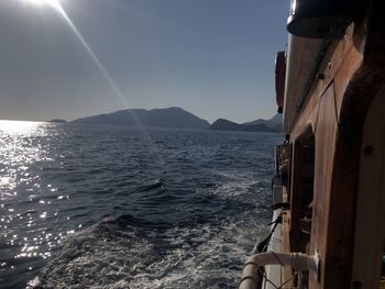 Panoramic view of sea against sky