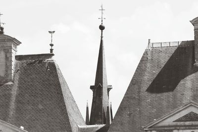 Low angle view of buildings against sky