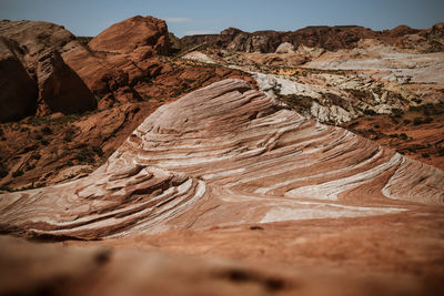 Rock formations in desert