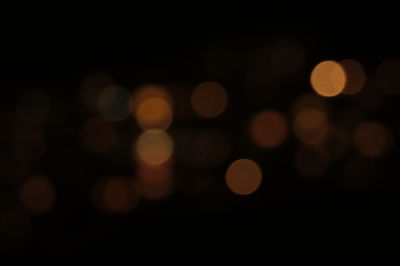 Defocused lights at night