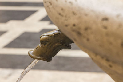 Close-up of old statue