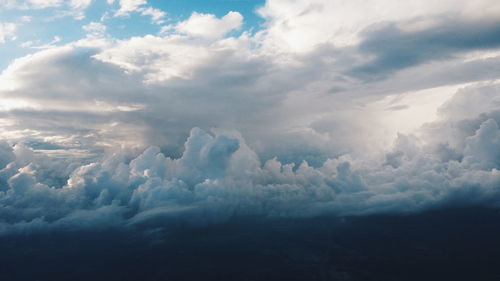 Aerial view of cloudscape