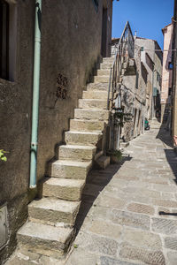 Staircase leading towards old building