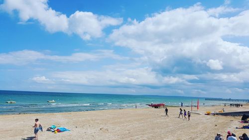 Group of people on beach