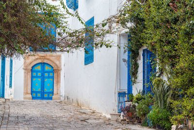 Entrance of building