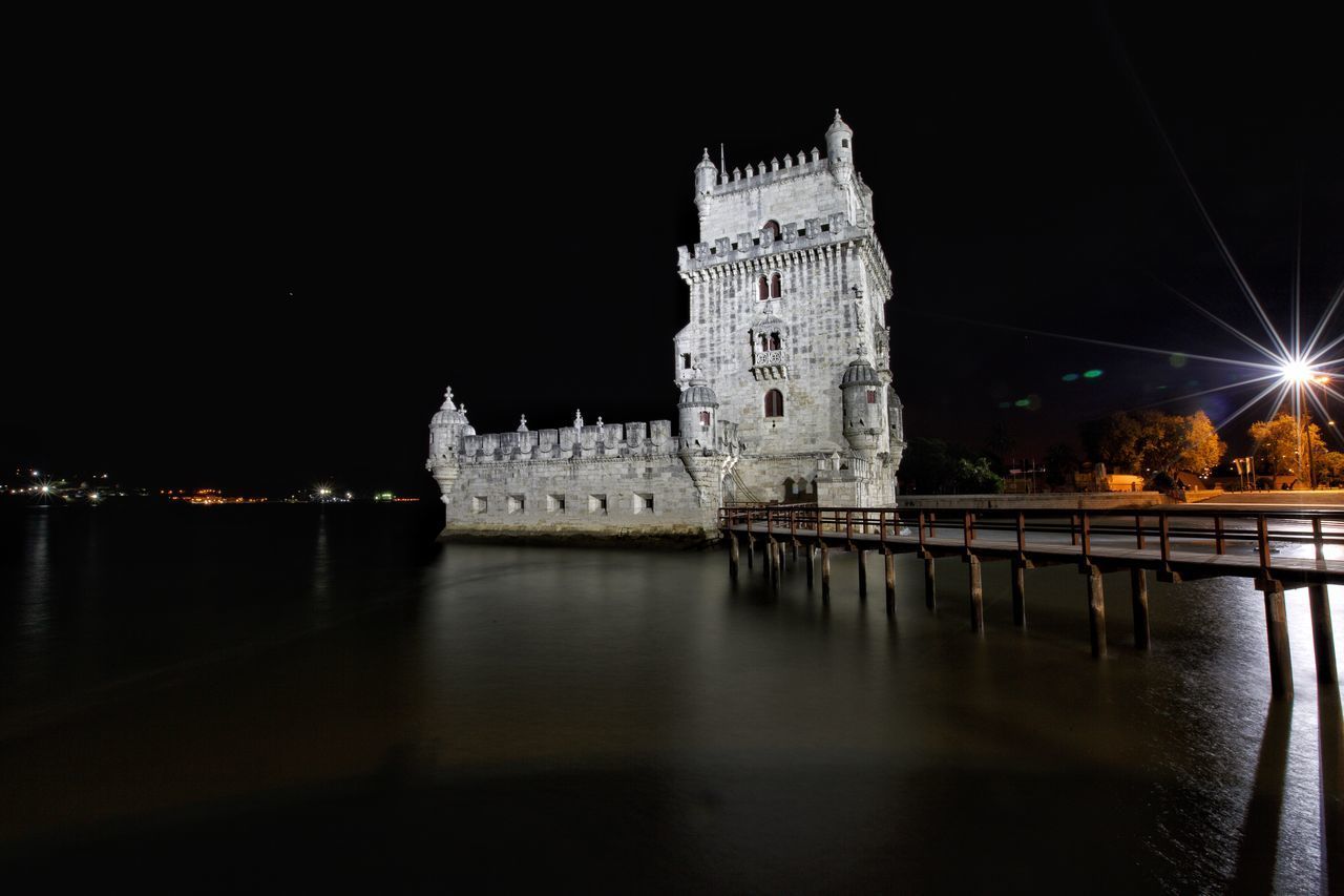 ILLUMINATED CITY AT NIGHT