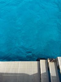 High angle view of swimming pool