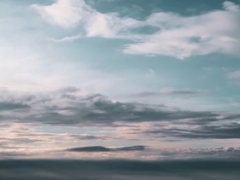 Low angle view of clouds in sky