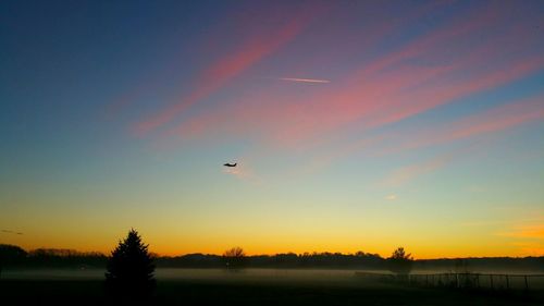 Scenic view of sky at sunset