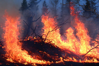 burning