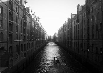 Canal along buildings