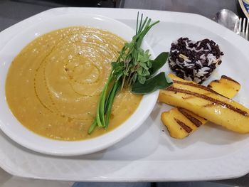 Close-up of food in plate