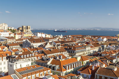 High angle view of cityscape