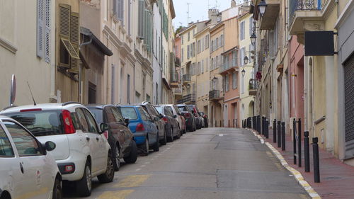 Street amidst buildings in city