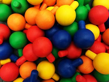 Full frame shot of multi colored balls