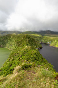 Scenic view of river against sky