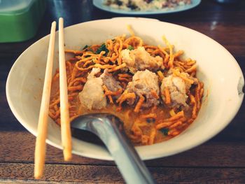 Close-up of food in bowl