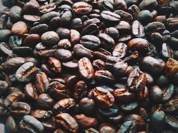 Full frame shot of coffee beans