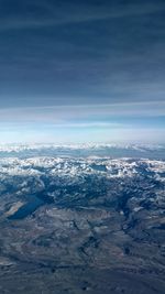 Aerial view of landscape against sky