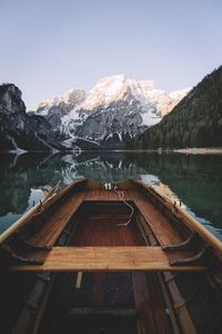 Snow covered mountain range