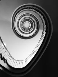 Low angle view of spiral staircase