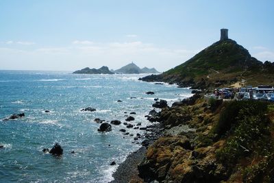 Scenic view of sea against sky