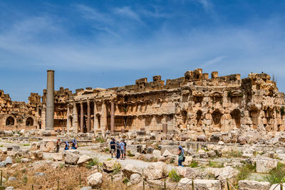 Baalbek temple complex located in the bekaa valley lebanon