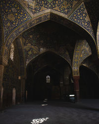 Archway of old building