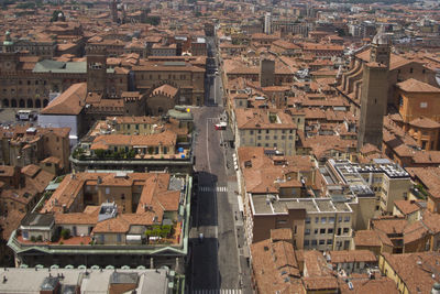 High angle view of cityscape