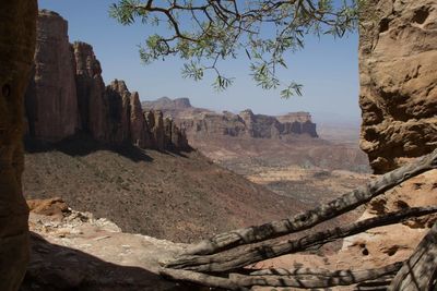 View of rock formations