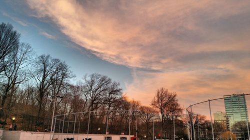 View of cloudy sky at sunset