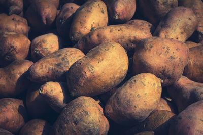 Full frame shot of potatoes