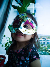 Close-up portrait of girl