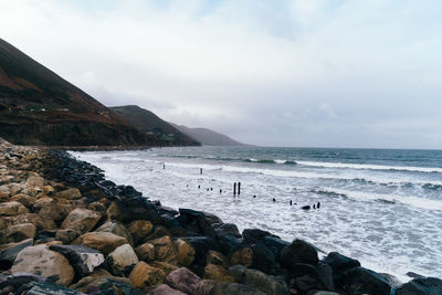 Scenic view of sea against sky