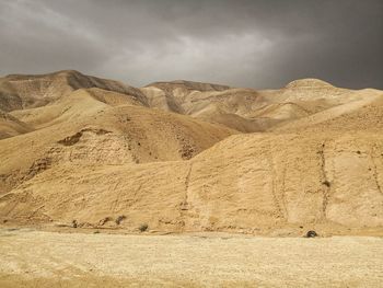 Scenic view of desert against sky