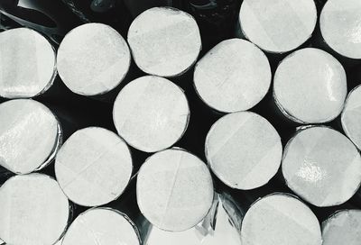 Full frame shot of stack