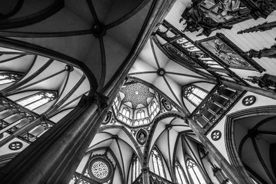 Low angle view of ceiling of building