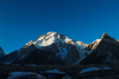 Gasherbrum massif and baltoro glacier, k2 base camp, pakistan