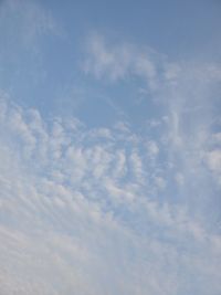 Low angle view of clouds in sky