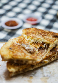 Close-up of bread on plate