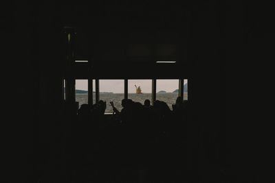 Scenic view of sky seen through window