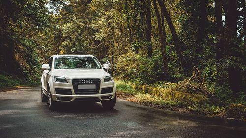 Car on road