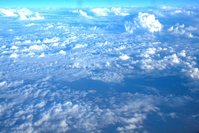 Aerial view of cloudscape